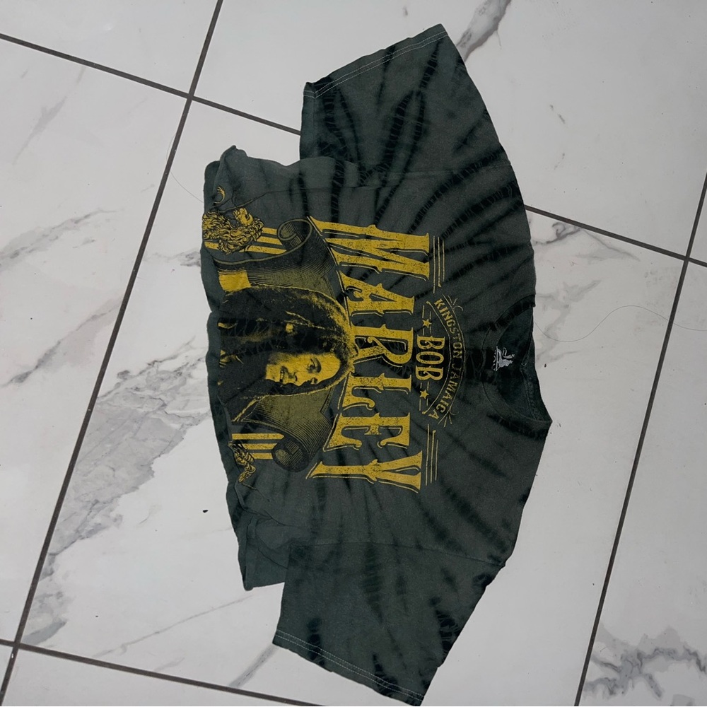 Bob Marley Tie Dye Crop Top
